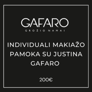 Individuali makiažo pamoka su Justina Gafaro