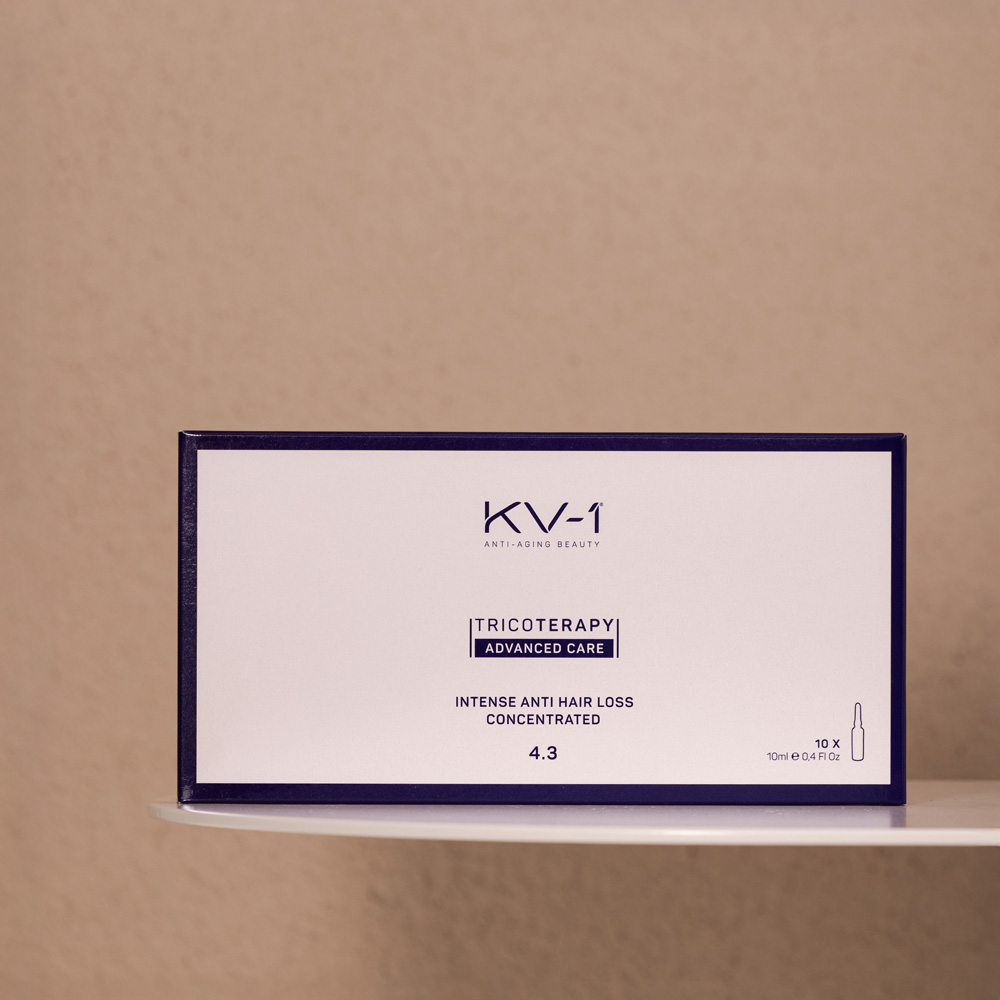 TRICOTERAPY 4.3 Ampulės nuo plaukų slinkimo su placenta, 10 x 10ml